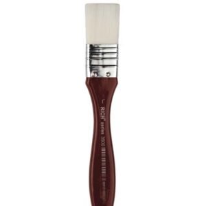 3500 SERIE NO:1 WHITE SYNTHETIC MAROON HANDLE BACKGROUND BRUSH