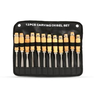 WOOD CARVING SET 12 PCS. WITH BAG