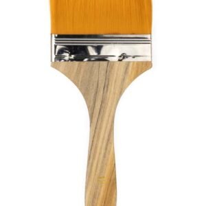 ECO SERIE NO:12 YELLOW SYNTHETIC, NATUREL HANDLE BACKGROUND BRUSH