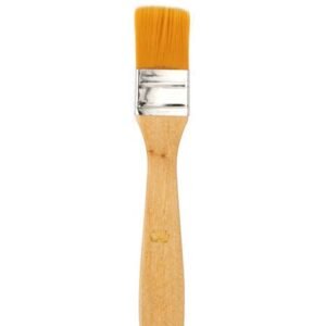ECO SERIE NO:3 YELLOW SYNTHETIC, NATUREL HANDLE BACKGROUND BRUSH