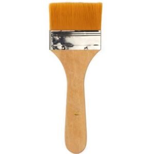ECO SERIE NO:9 YELLOW SYNTHETIC, NATUREL HANDLE BACKGROUND BRUSH