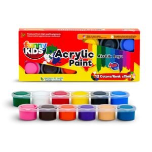 FUNNY KIDS 15ML 12 COLORS ACRYLIC PAINT SERIAL SET