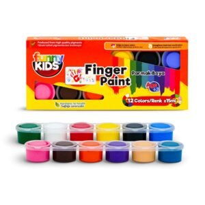 FUNNY KIDS 15ML 12 COLORS FINGER PAINT SERIAL SET