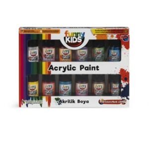FUNNY KIDS 20ML 12 COLORS ACRYLIC PAINT