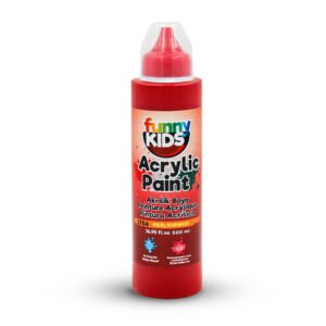 FUNNY KIDS ACRYLIC PAINT 500 CC RED