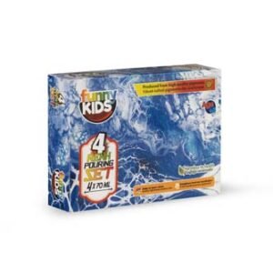 FUNNY KIDS 4 COLORS POURING PAINT SET