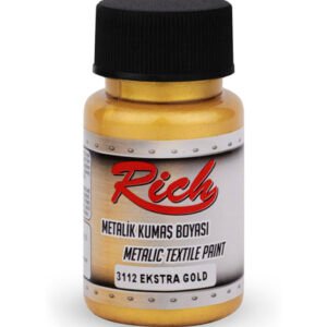 FABRIC PAINT METALLIC 50 CC EXTRA GOLD