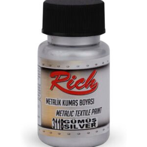 FABRIC PAINT METALLIC 50 CC SILVER
