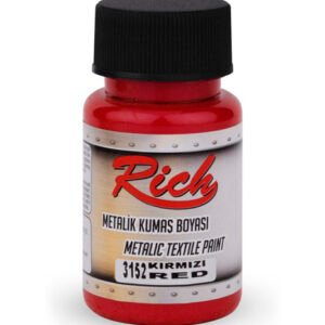 FABRIC PAINT METALLIC 50 CC RED