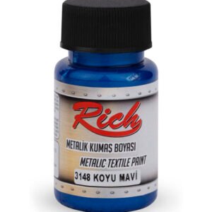 FABRIC PAINT METALLIC 50 CC DARK BLUE