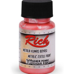 FABRIC PAINT METALLIC 50 CC SUGAR PINK
