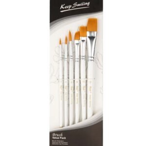 SET 7 - KEEP SMILE MIXED SET 6 PCS. BRUSH
