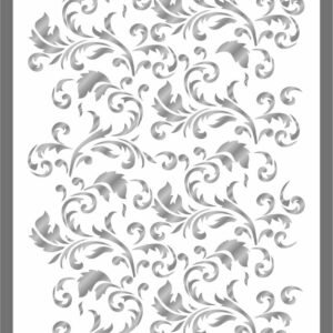 GOLD RICE PAPER WHITE-SILVER 73018